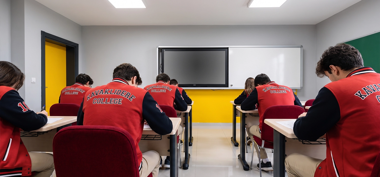 2027 YKS TYT ve AYT sınav yapısı, ders soru sayıları ve Kavaklıdere Koleji Anadolu Lisesi YKS hazırlık sınıfı ortamı.